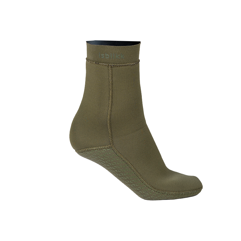 Grønn: Neoprensokker unisex - perfekt til isbading