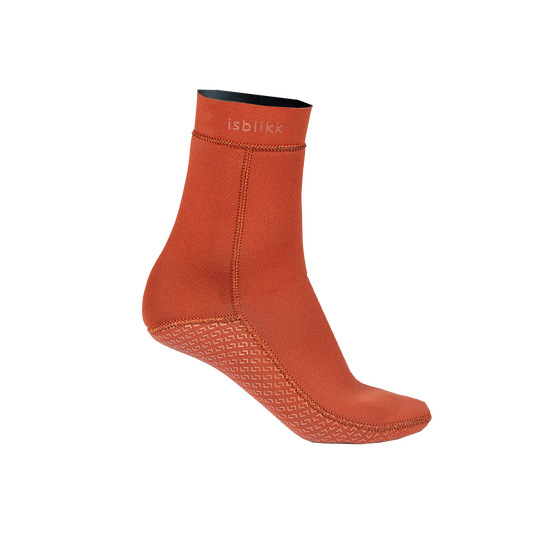 Terracotta badesokk i 5 mm neopren til isbading og vinterbading