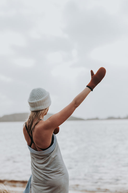 Terracotta: Neoprenvott 5 mm med antiskli - perfekt til isbading